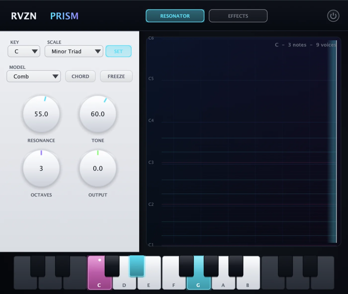 RVZN PRISM plugin interface